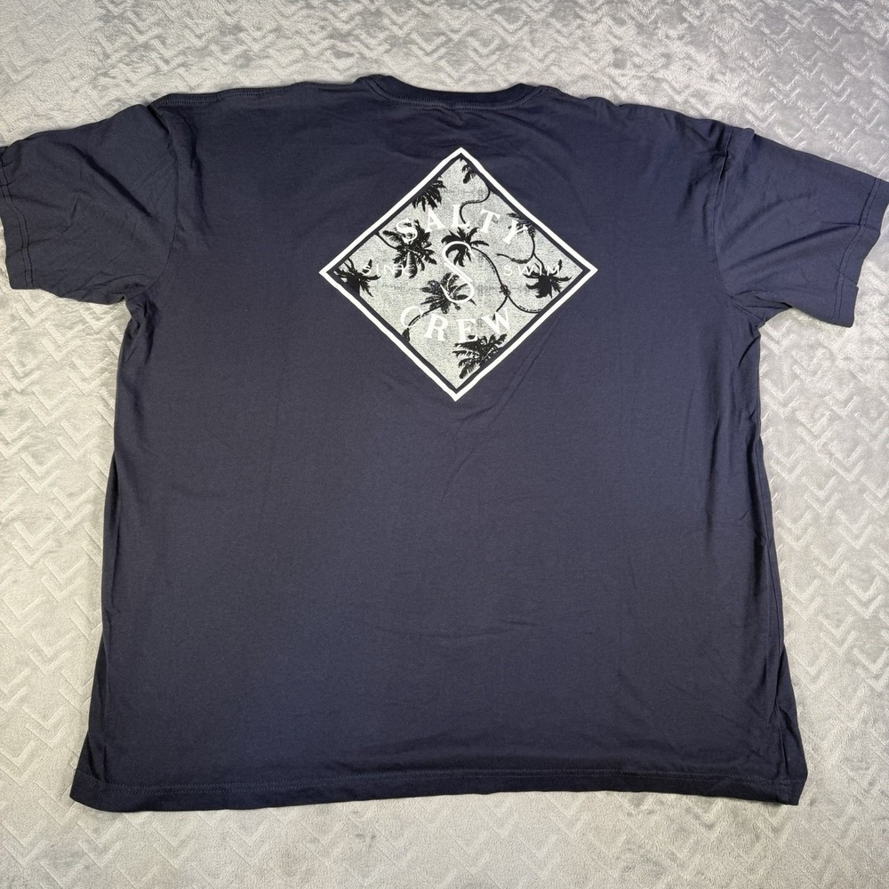 Salty Crew Mens Shirt Tippet Fill Premium Blue T Shirt Size 2XL Fishing Surf